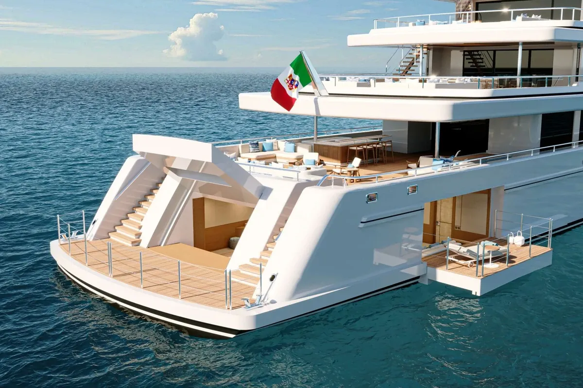 LIGHT 63 megayacht beach club Adara yachts