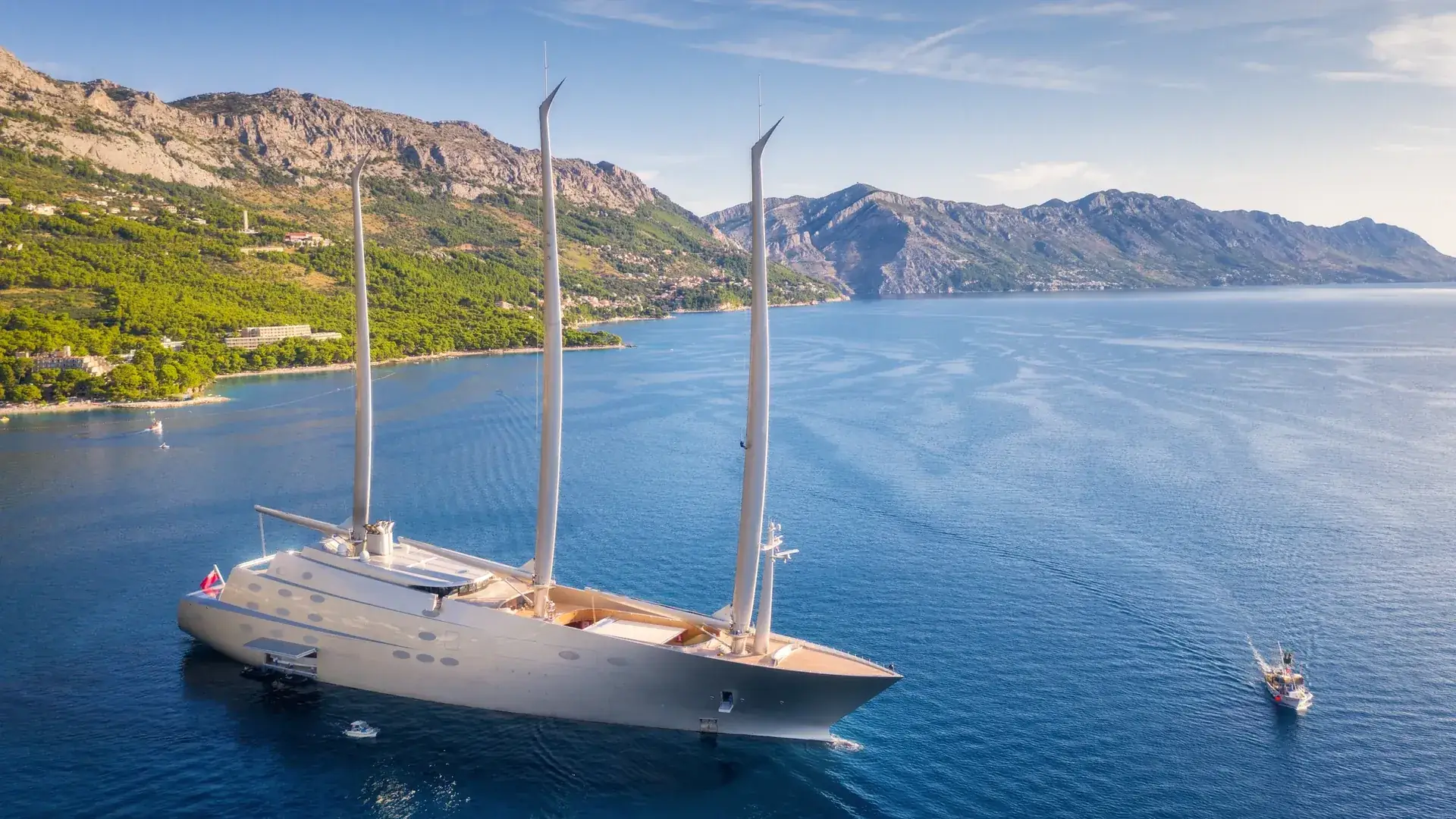 Segelyacht an der kroatischen Küste