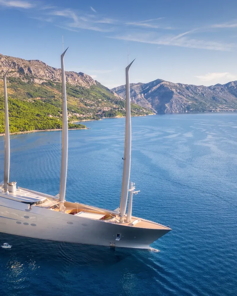Segelyacht an der kroatischen Küste