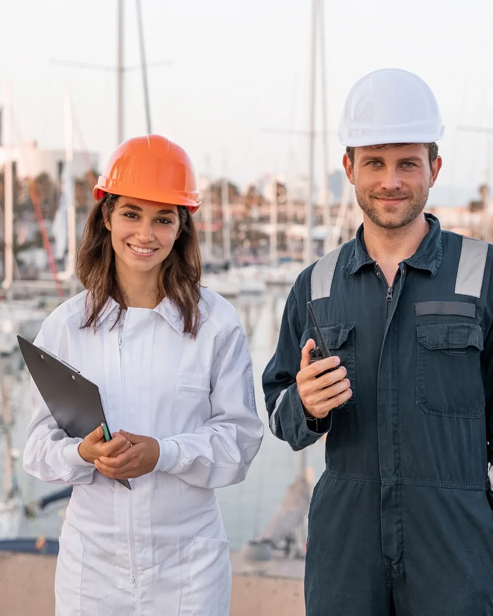 Yachtmanagement-Techniker in der Marina