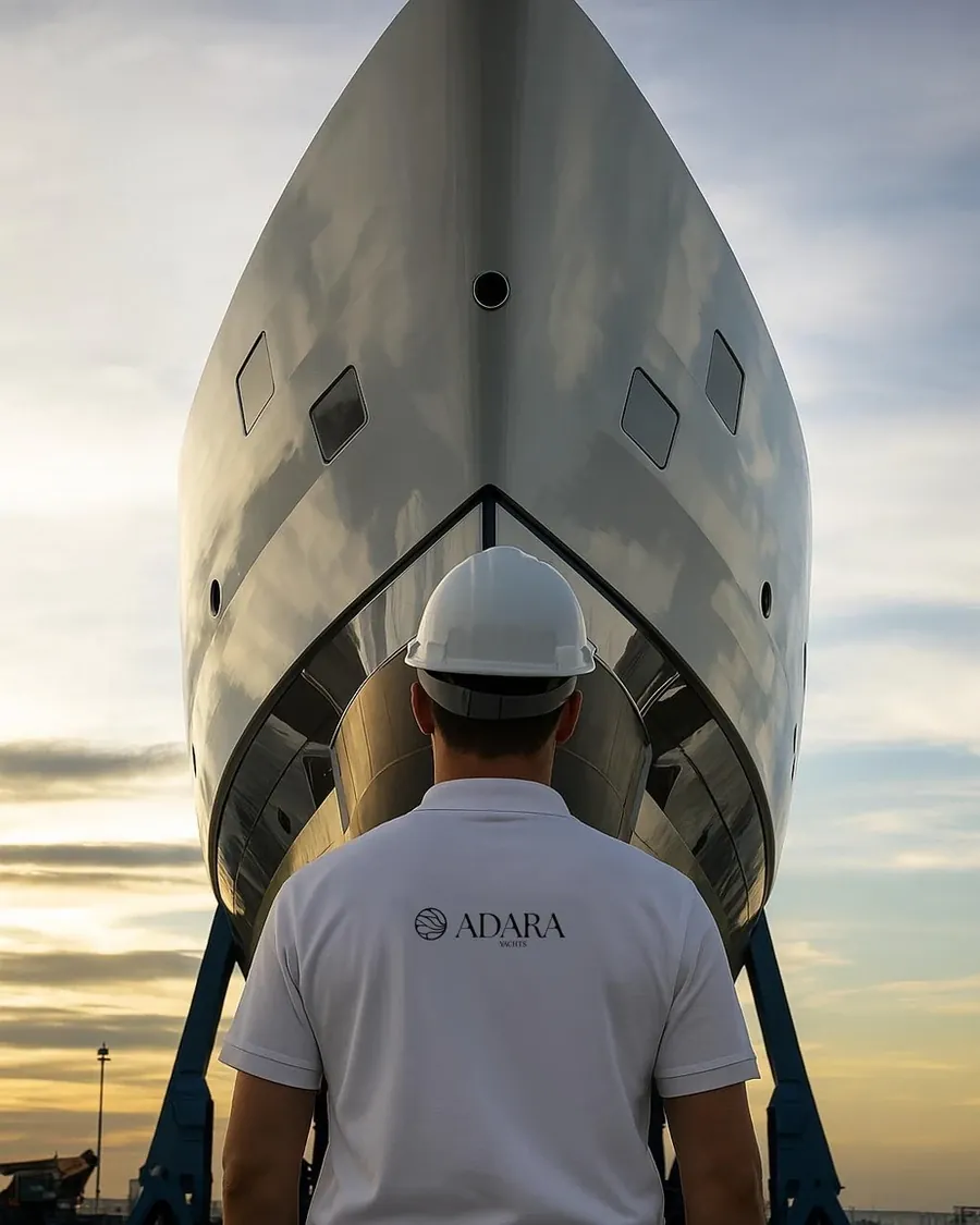 L'équipe Adara Yachts au chantier